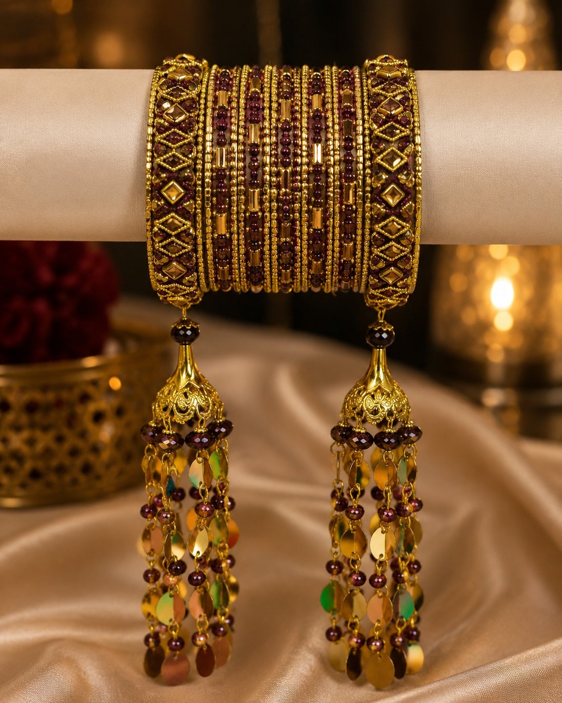 Colorful Heart Design Bangles