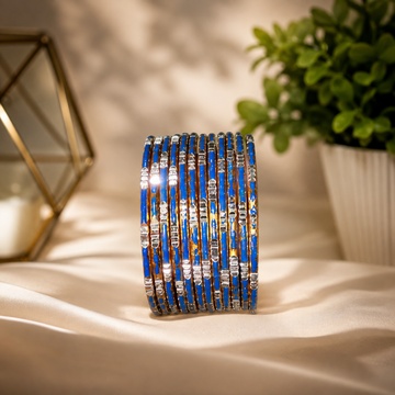 Silver & Pearl Bridal Bangles